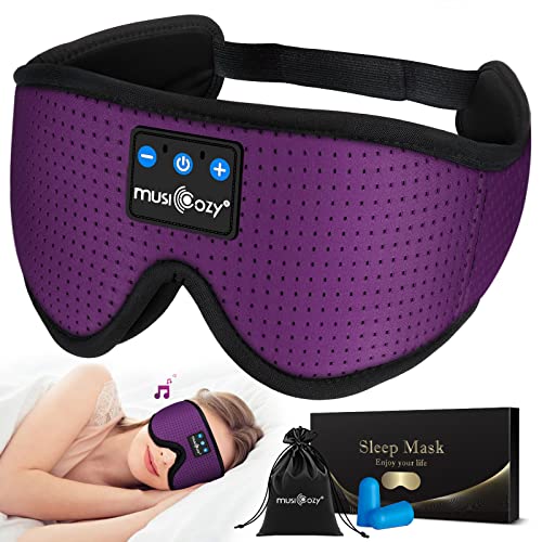 3D Sleep Headphones Bluetooth 5.4 Breathable Sleep Eye Mask