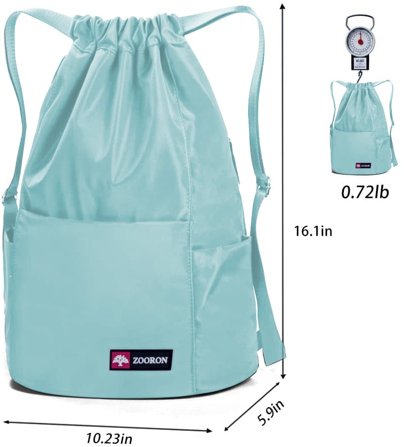 Waterproof Drawstring Gym Backpack Bag for Men & Women