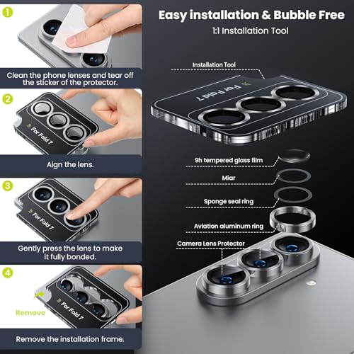 for Z Fold 7 Camera Lens Protector Case Cover