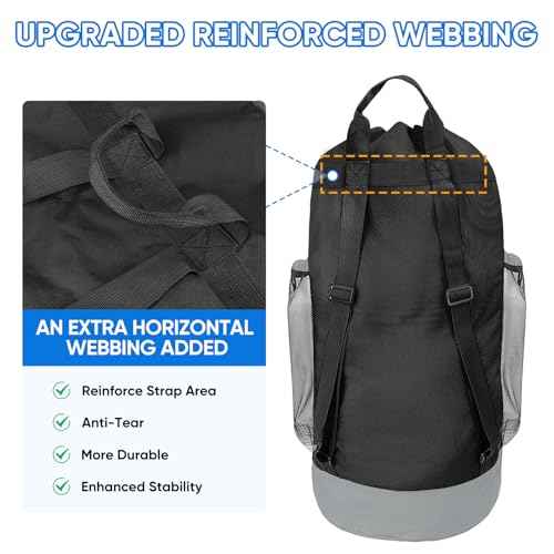 2PK 120L Laundry Bag Backpack (2 Count)