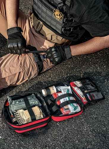 Vehicle IFAK Trauma Kit with CAT Tourniquet Red