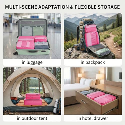 4 Piece Compression Packing Cubes for 3 (4 Count)