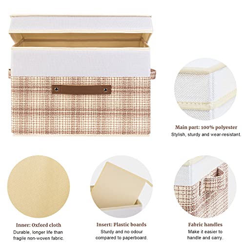 Collapsible Storage Bins with Lids (3 Count)