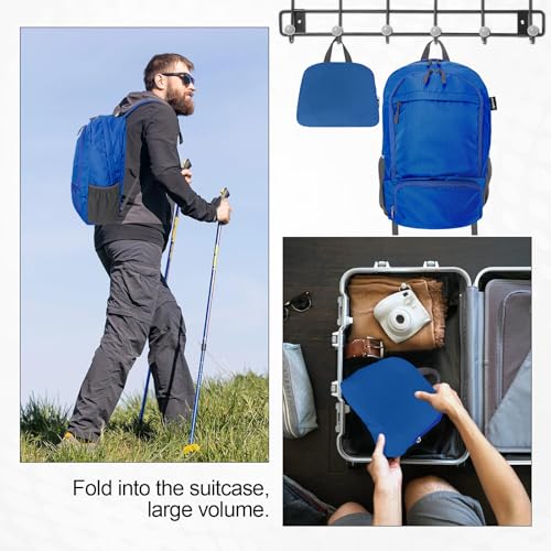 20L Lightweight Packable Hiking Daypack Foldable Backpack for Men Women Small Travel Outdoor Foldable Shoulder Bag