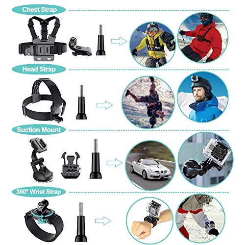 61 in 1 Action Camera Accessories Kit for GoPro Hero 13 12 11 10 9 8 7 6