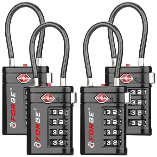 Open Alert TSA Approved Luggage Locks (4 Count)