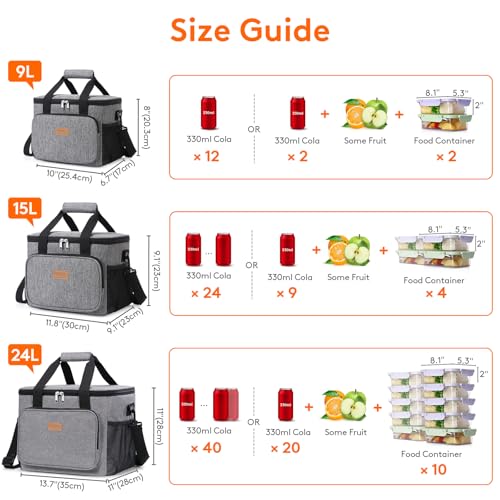 Large Lunch Bag (Gray / Large(15L))