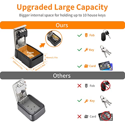 UPGRADE Extra Large Capacity Key Lock Box (2 Count)