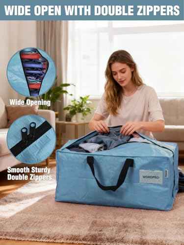 2 Pack Extra Large Moving Bags with Backpack Straps & Handles (2 Count)