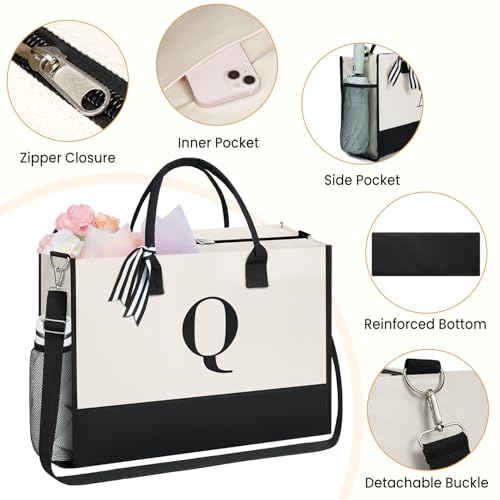 Personalized Initial Tote Bag