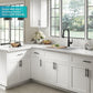 Bellucci 28 inch Granite Workstation Drop In Top Mount Single Bowl Kitchen Sink in White with Accessories