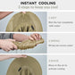 Cooling Sun Hat for Men Women UPF50+ Wide Brim Fishing Hat with Neck Flap Adjustable Foldable Bucket Hat for Hiking Khaki