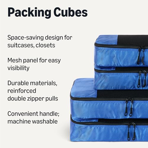 4 Piece Packing Cubes Travel Accessories Set (4 Count)