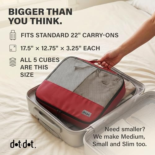 Large Packing Cubes for Travel (5 Count)