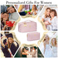 Initial Makeup Bag Personalized Gift for Women Teen Girls