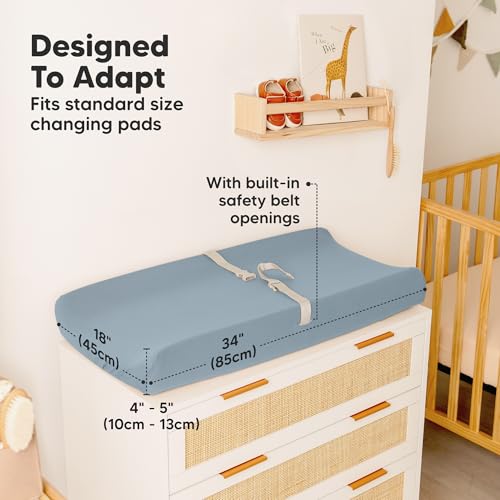 2 Pack Baby Changing Pad Cover for Girl (2 Count)