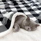 Sherpa Fleece Throw Blanket 60" x 80" Reversible Plush Fluffy Large Big Blanket Lattice Flannel Blankets for All Season Use