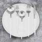 5 Piece Matte Silver Stainless Steel Satin Finish Flatware Set