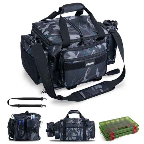 Fishing Tackle Bag with 2PCS 3700 Tackle Boxes