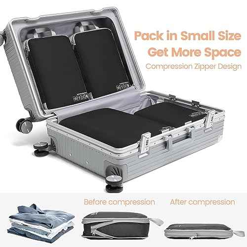 Compression Packing Cubes for Travel (4 Count)