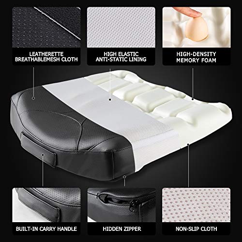 Car Memory Foam Heightening Seat Cushion for Short People Driving