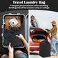 Canvas Laundry Bags with Handles & Square Base 13.8"Wx13.8"Dx27.6"H