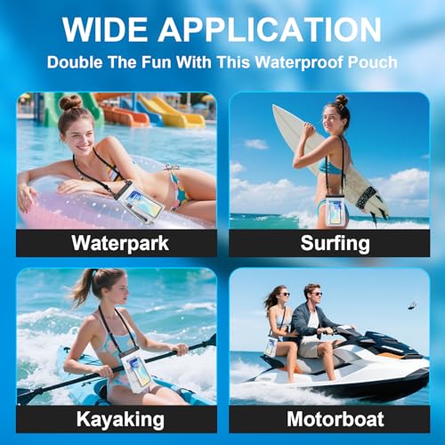 2 Pack Large Waterproof Phone Pouch (2 Count)