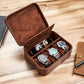 3 Slot Luxury Travel Faux Leather Watch Case. Watch Storage Organizer. Watch Display & Watch Holder. Perfect For Watch Collection. Ready to Gift for Men