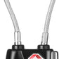 ZHEGE Luggage Lock TSA Approved 3 Digit Travel Cable Padlock with Alloy Body for Suitcase, Baggage, Backpack, Pistol Case (Black)