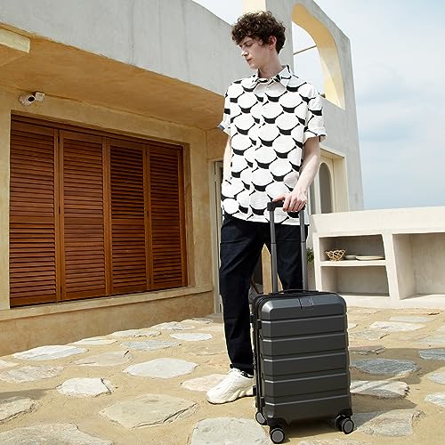 Hardside Expandable Carry On Luggage with Spinner Wheels & Built