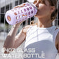 64oz Glass Water Bottle with Straw and Lid