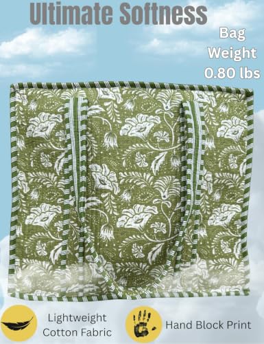 100% Cotton Quilted Tote Bag For Women