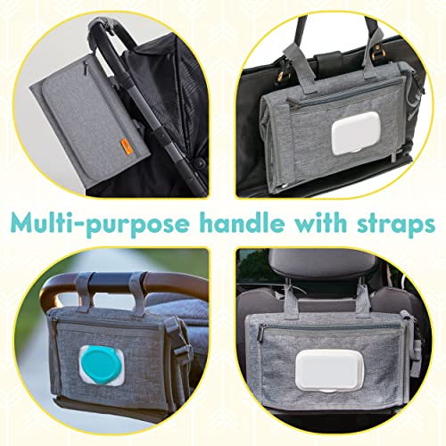 Portable Diaper Changing Pad with Wipes Pocket