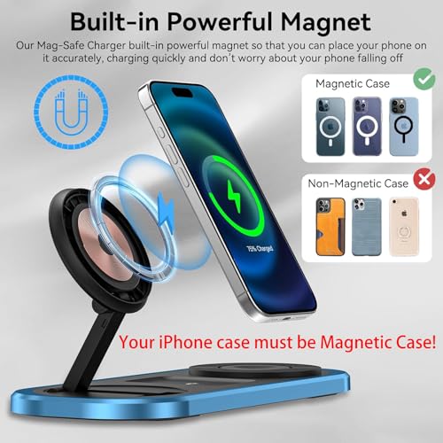 3 in 1 Fast Wireless Charger Stand for iPhone