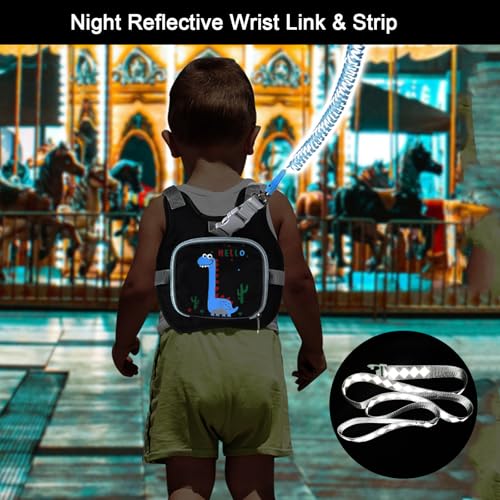 Toddler Harness Leash+ Reflective Anti Lost Wrist Link
