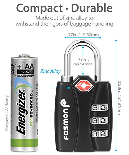 TSA Approved Luggage Locks (3 Count)