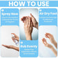 Fragrance Free Hand Sanitizer Spray Pack of 6 with 80% Alcohol (640.32 Fl Oz)