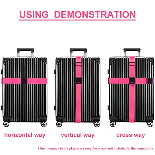 Luggage Straps for Suitcases TSA Approved Travel Belt 8 Pack by Chelmon (8 Count)