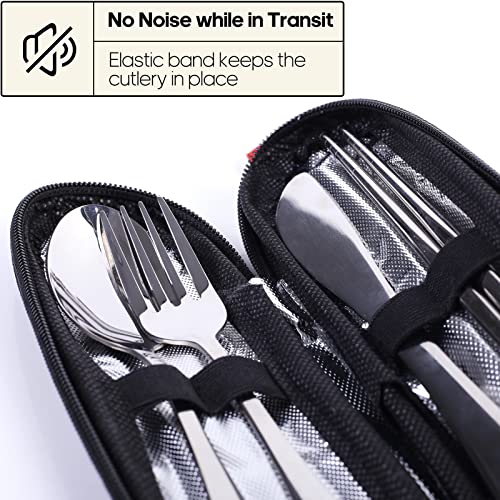 Travel Utensils with Case (5 Count)