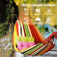 Cotton Camping Hammock Portable with Tree Straps Holds 660lbs