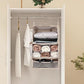 Travel Portable Hanging Shelves Closet Organizer Packing Luggage Storage with Multifunctional and Foldable Invisible Compartment
