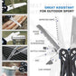 Multitool, 21-in-1 Stainless Steel Pocket Knife with G10 Handle, Screwdriver Sleeve, Self-locking Pliers with Sheath-Perfect for Outdoor, Survival, Camping, Hiking, Simple Repair
