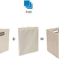 Posprica Collapsible Storage Cubes,11×11×11 Fabric Storage Bins Containers Drawers,4pcs, Beige