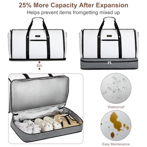 Garment Bag for Travel Convertible Carry on Travel Duffel Bag for Men Women