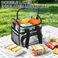 Clear Bag Double Decker Lunch Bag for Stadium Events Adult Large Transparent Tote for Men (Clear#Black)