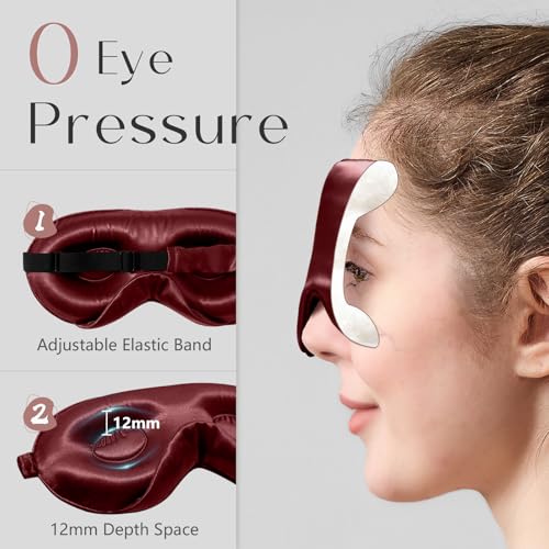 Adjustable 3D 22 Momme 100% Mulberry Silk Sleep Mask