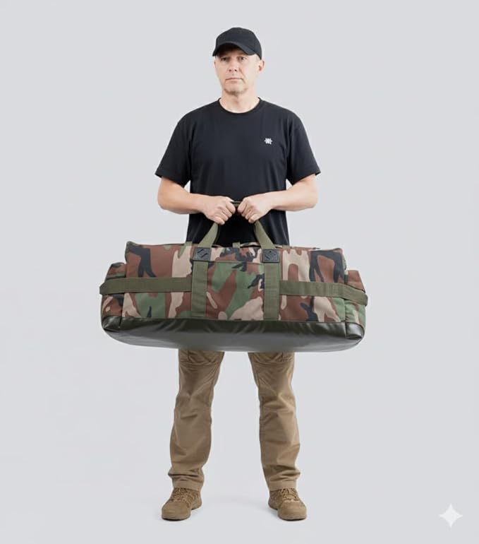 Large Military Duffle Bag Backpack Tactical Field Gear Equipment Duffel Bag Army Deployment Bag 85L