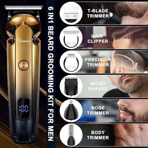 Men's Beard Trimmer Kit Electric Razor Shaver Professional Hair Clipper with Zero Gapped T