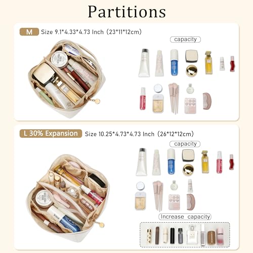Initial Makeup Bag Personalized Gift for Women Teen Girls