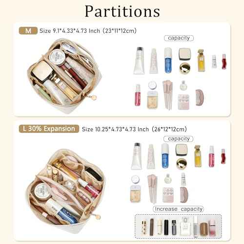 Initial Makeup Bag Personalized Gift for Women Teen Girls